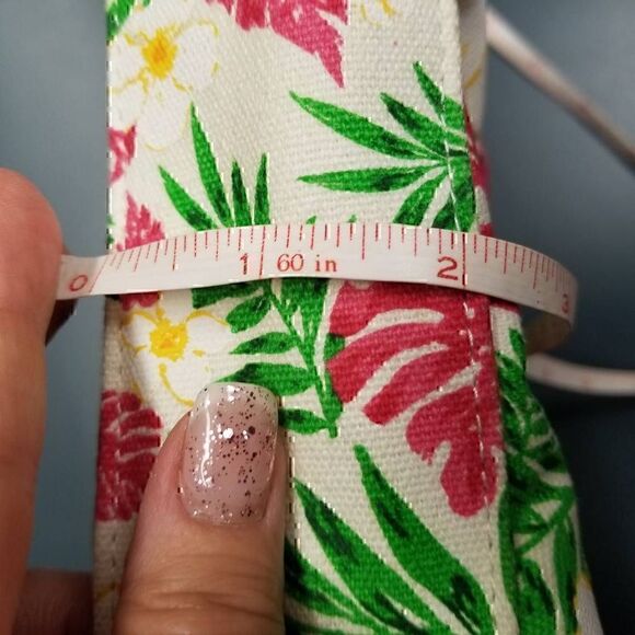 Apt. 9 Floral Cottagecore Barbiecore Pink Cotton Wooden Clutch Handbag - Picture 7 of 9